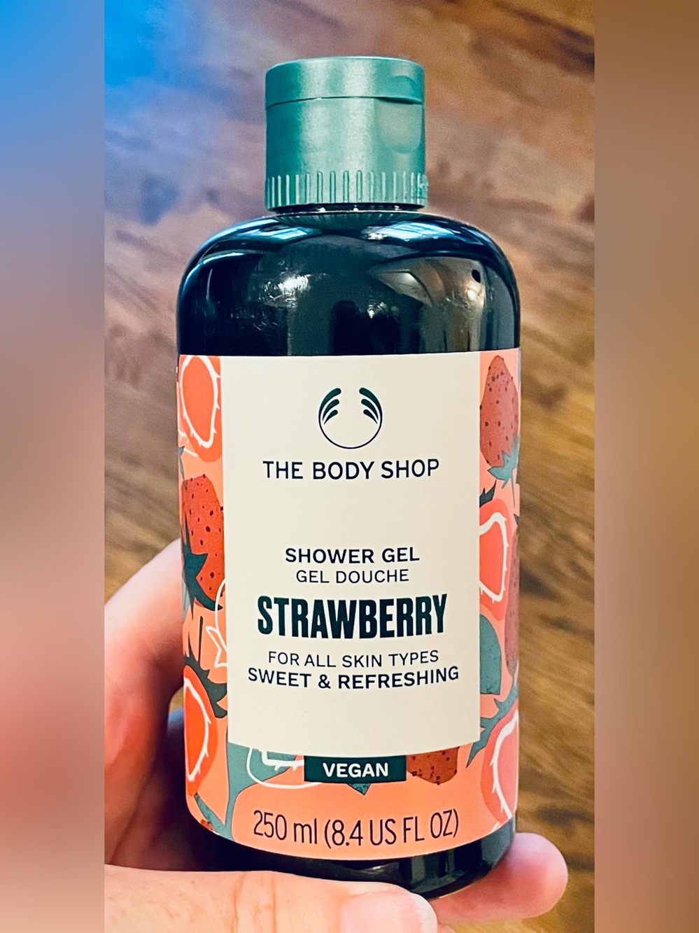 8 oz The Body Shop Strawberry Shower Gel - Sweet Refreshing and Vegan